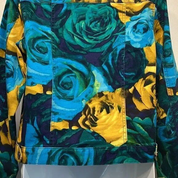 Isaac‎ Mizrahi Multi-Coloured Denim Jacket Size M - Picture 10 of 12